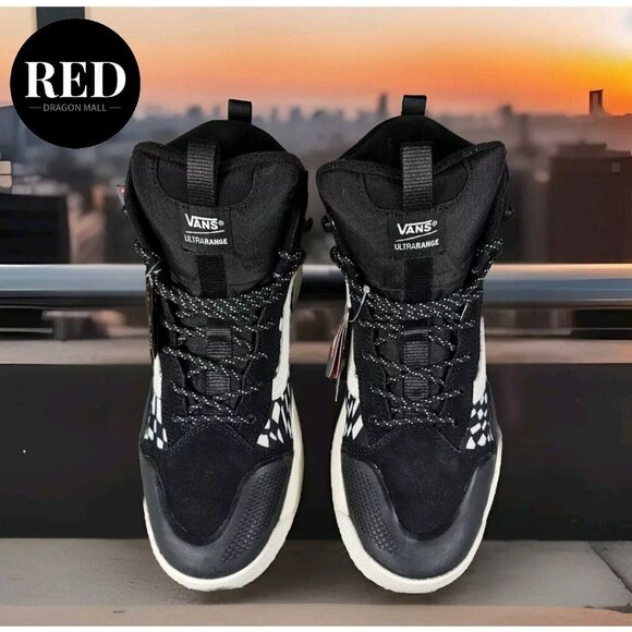 Vans UltraRange EXO Hi GORE-TEX® MTE-2 Black Warped Check Sneakers - Men’s 9.5 main image 7